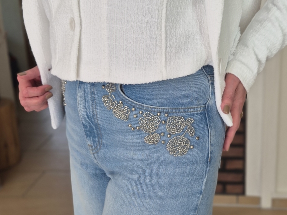 Jeans mit Perlen TUZZI