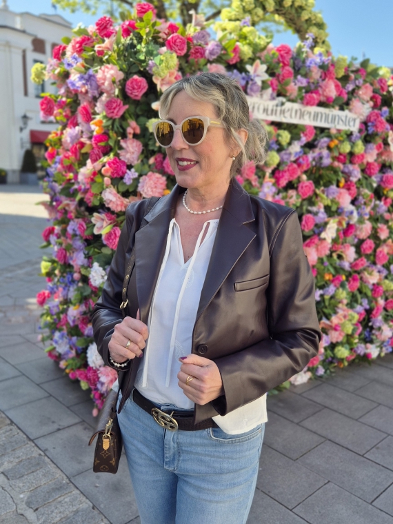 Lederblazer Zara