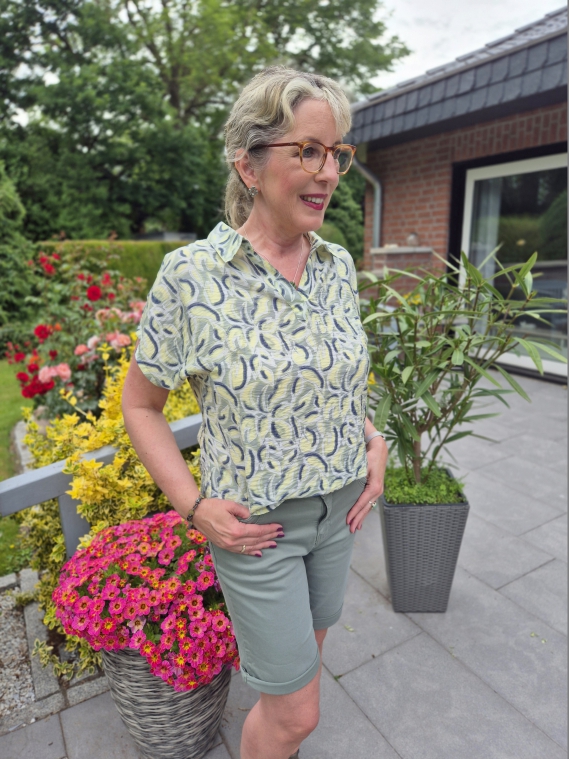 gemusterte Bluse JEANS FRITZ