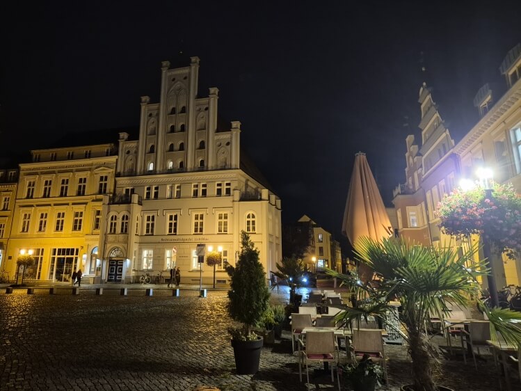 Greifswald bei Nacht
