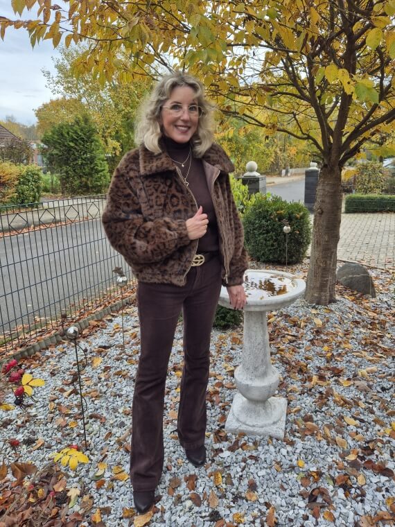 Bomberjacke Leo Fell-Optik Zwillingsherz Bomberjacke Leo Fell-Optik Zwillingsherz