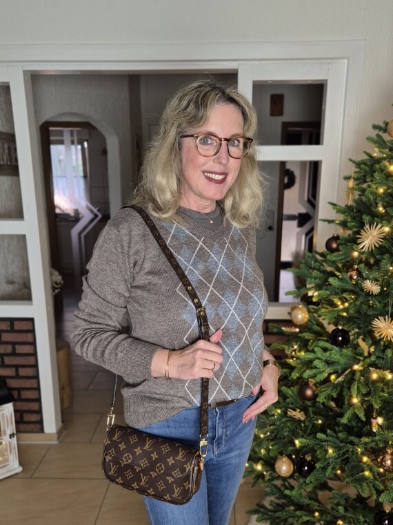 Modetrend Pullover mit Rautenmuster