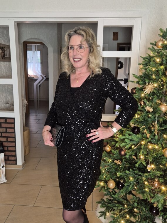 Paillettenkleid glitzert und funkelt