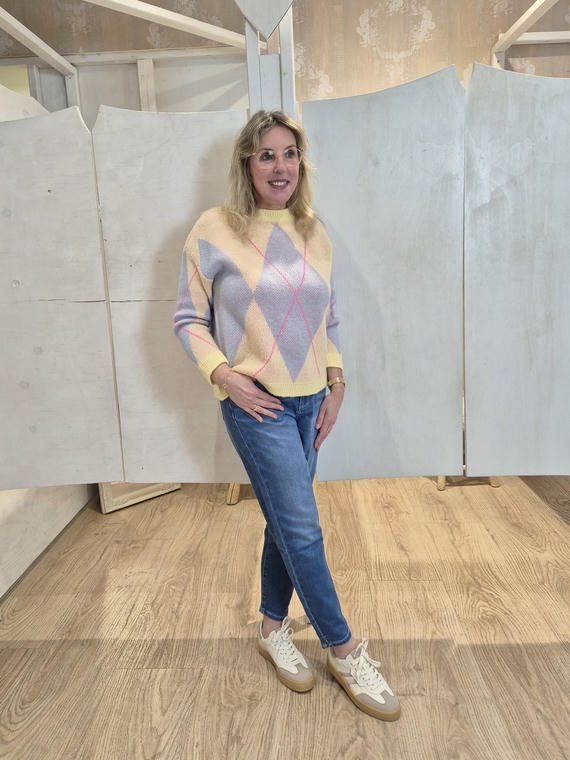 Pullover mit Rautenmuster