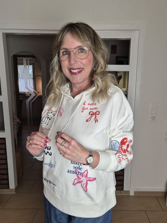 Hoodie mit maritimen Print