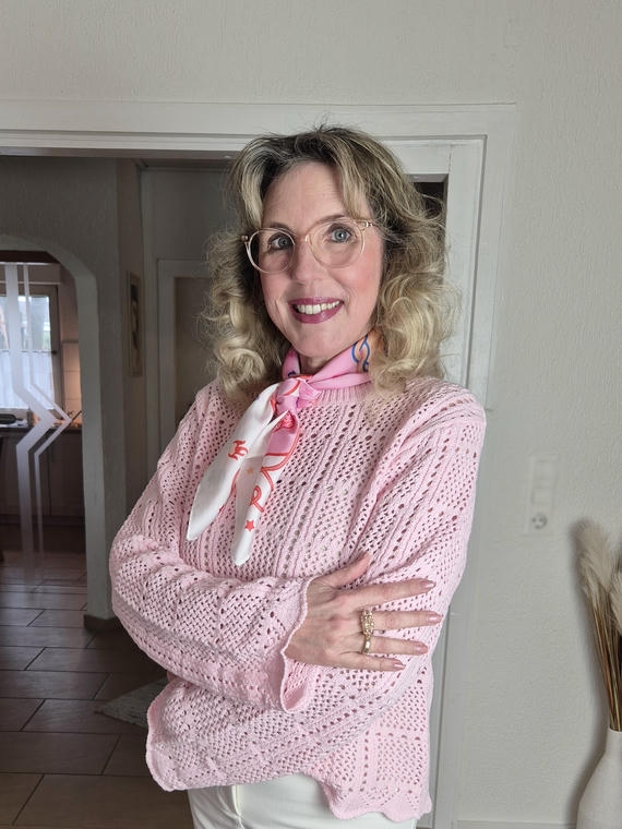 Zwillingsherz Pullover mit Lochstrick Zwillingsherz Pullover mit Lochstrick