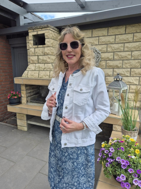 Weiße Jeansjacke von JEANS FRITZ