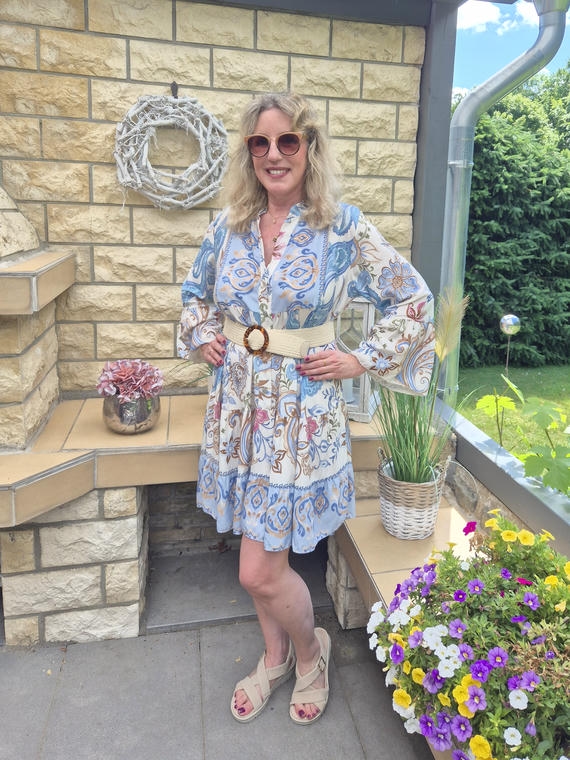 Sommerkleid mit Paisley-Muster von Zwillingsherz