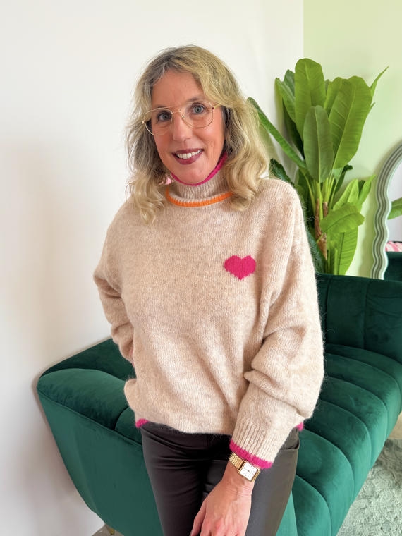 Strickpullover mit Herz Strickpullover mit Herz